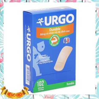BĂNG CÁ NHÂN VẢI ĐỘ DÍNH CAO URGO DURABLE (102 MIẾNG/HỘP)