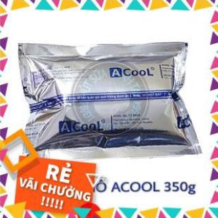 ( KIBO ) Đá khô giữ nhiệt Acool dạng gel - túi tráng bạc 350g - Dùng bảo quản lạnh thực phẩm, đồ uống, sữa mẹ