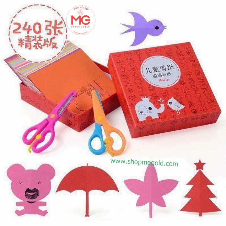 BỘ CẮT GIẤY GỒM 240 TỜ