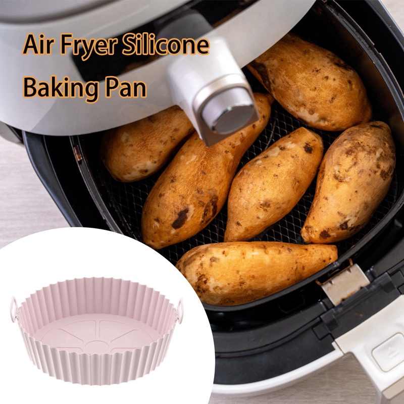 Lồng Đèn Silicone Lót Nồi Chiên Không Dầu Không Dính An Toàn Thực Phẩm Có Thể Tái Sử Dụng Cho Nhà Bếp