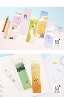Combo bookmark - ví - sticker