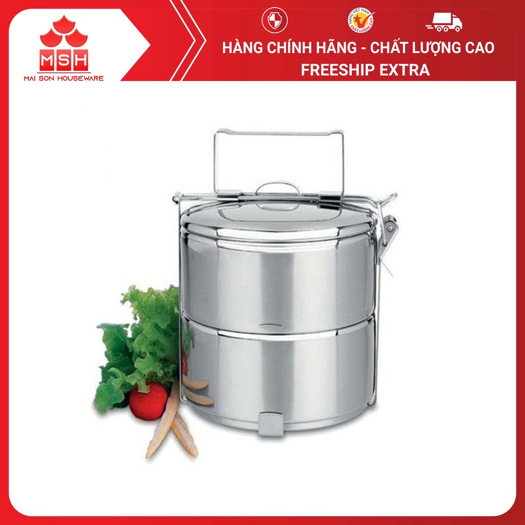 Hộp Đựng Cơm Giữ Nhiệt Văn Phòng SUPER CHEF Chất Liệu Inox Kháng Khuẩn Có Quai Cầm Tiện Lợi Dung Tích 1,4-2 Lít