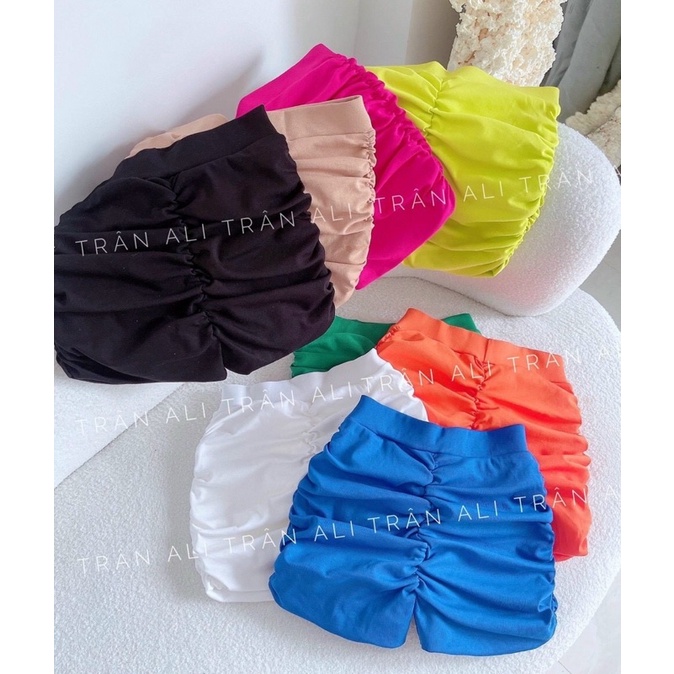Quần đùi nhún vải borip sexy🍭🍭🍭