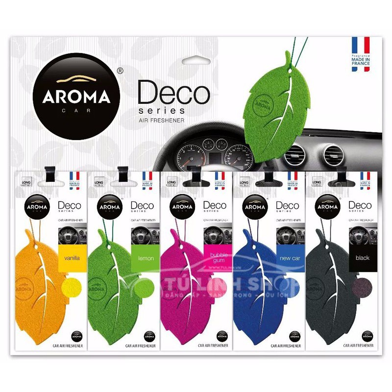 Lá thơm treo xe Aroma Car Leaf nhập khẩu chính hãng từ Pháp