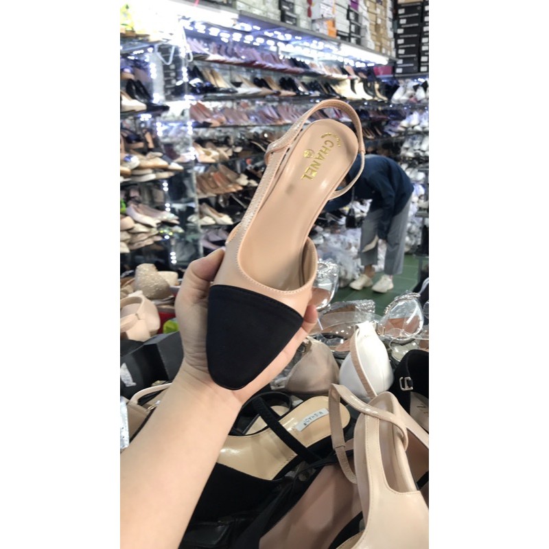 Giày Captoe gót vuông 5cm