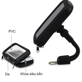Giá Đỡ Điện Thoại Xe Máy - Chống Nước - Chống Giật trộm- dùng cảm ứng được