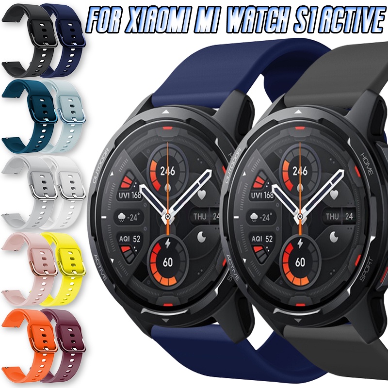 Dây Đeo Thay Thế Cho Đồng Hồ Xiaomi Mi Watch S1 Active Global Ver. Dây Đeo Silicone Thay Thế Cho Đồng Hồ Thông Minh 22mm