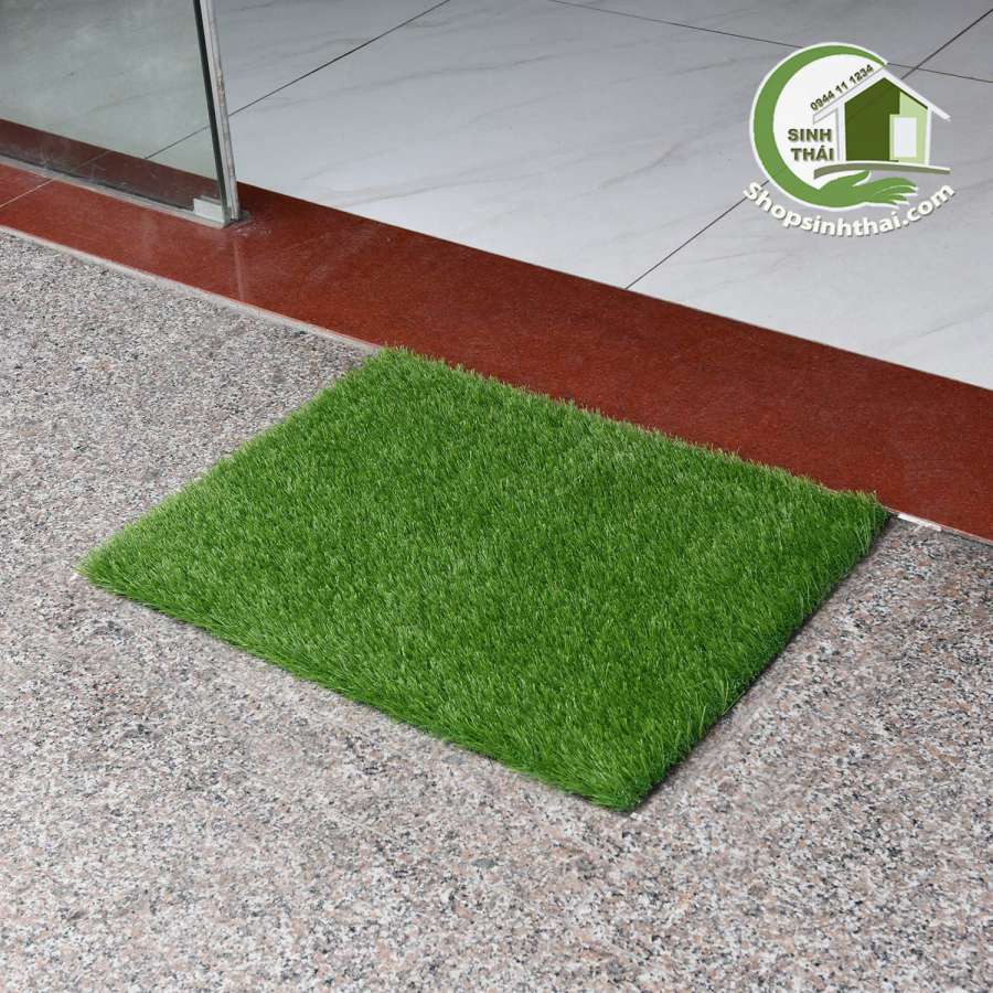 [50 x 50cm] Thảm cỏ lau chùi chân cao cấp - cỏ nhựa nhân tạo