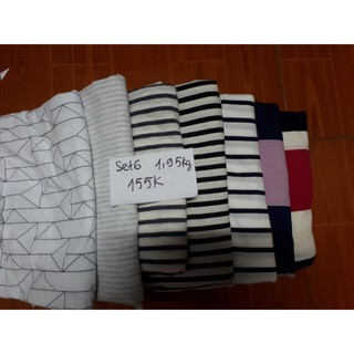 Set 150k -160k vải cotton xuất dư
