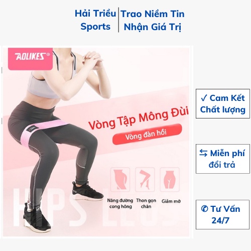 Dây Đàn Hồi Kháng Lực Minibad Tập Mông Aolikes Hải Triều Sport