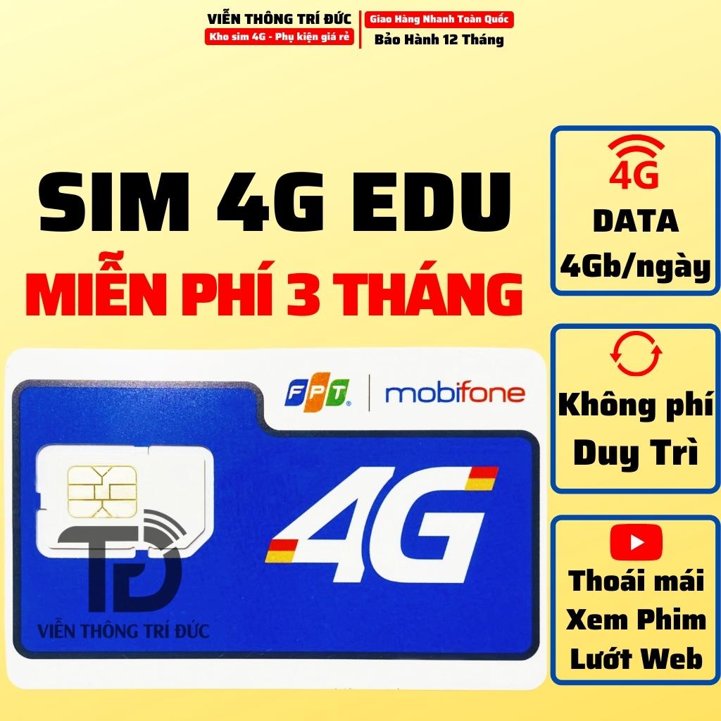 Sim 4G Mobifone C90N Data 4Gb/Ngày, Gọi miễn phí. Sim CS3N/CS6N/12FD50/DTHN/12DTHN PHÁT WIFI MAX BĂNG THÔNG GIÁ RẺ