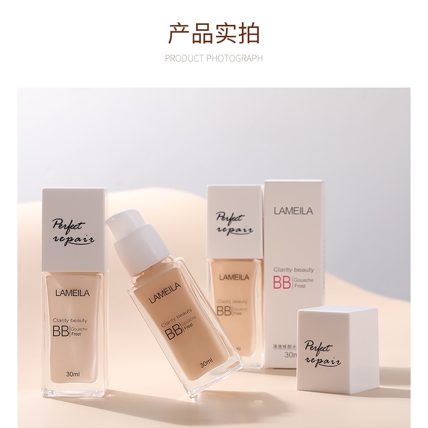 Kem Nền Trang Điểm Che Khuyết Điểm BB Cream Lameila Perfect Repair Light Concealer Foundation