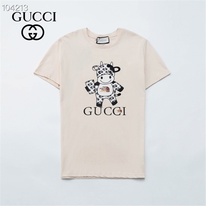 GUCCI Doraemon Fashion casual round neck cotton couple short-sleeved T-shirt 5832#