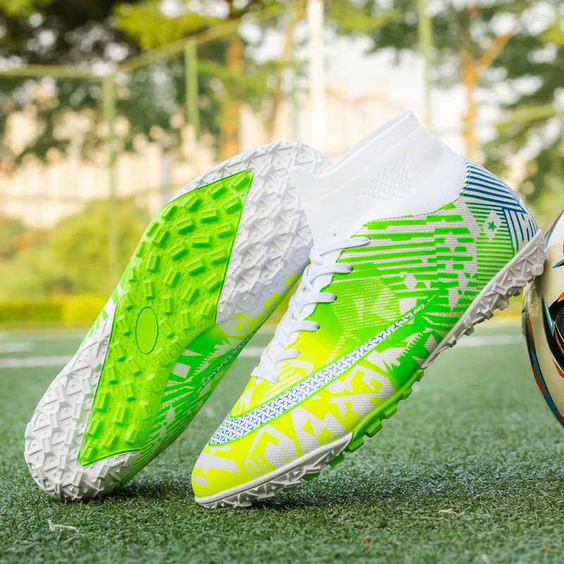 NEW SALE Giày đá bóng cổ cao dùng cho sân cỏ nhân tạo cỡ Kid's and Men's TF Soccer Shoes Mercurial_ 