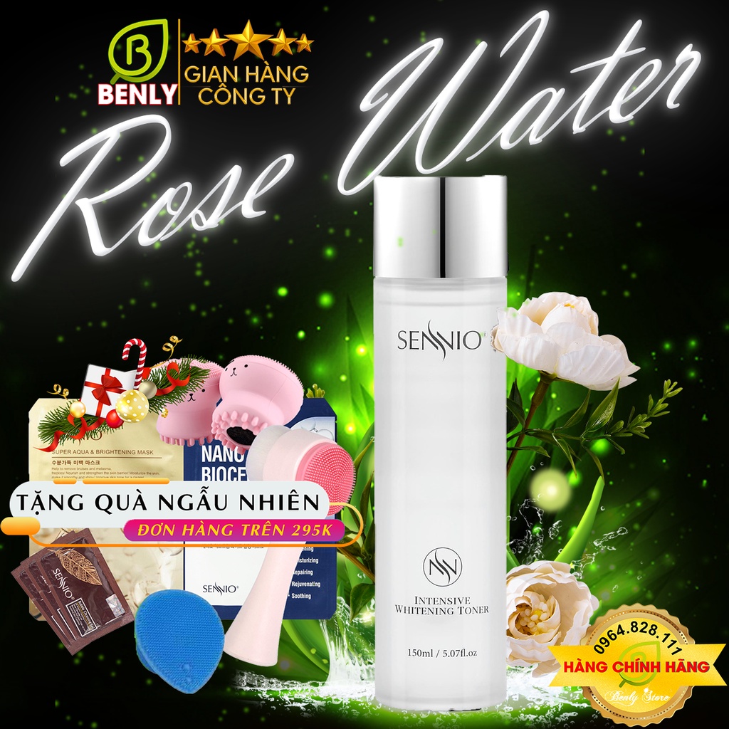 Nước hoa hồng se khít lỗ chân lông Sennio Perfect Whitening Skin Softner
