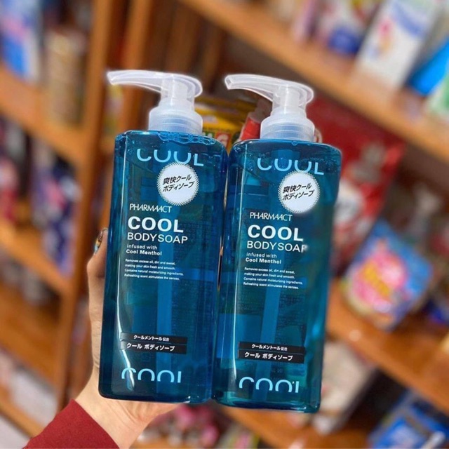 Sữa tắm Cool Pharmaact body soap 600ml Nhật Bản dành cho nam giới