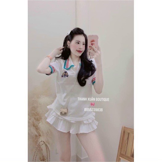 Áo Len Cổ Dức Thêu Ong Siêu Xinh