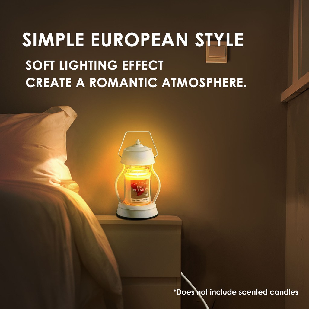 Wax Melt Candle Warmer Lamp Stepless Dimmable Table Light Home Office
