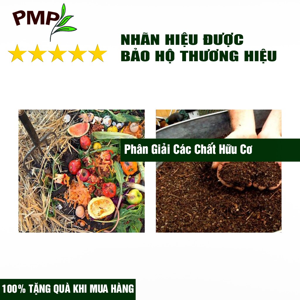 Nấm Trichoderma PMP Nấm Đối Kháng Phòng Thối Rễ, Ủ Phân Hữu Cơ Từ Rác Thải Hữu Cơ 100g