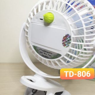 Quạt Sạc Kẹp MICKEY TD-806