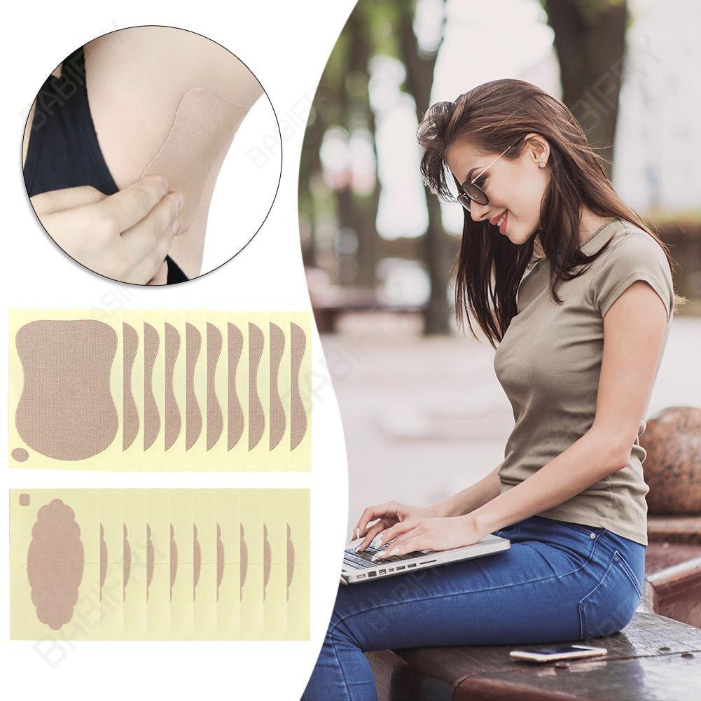 Túi 10 miếng dán thấm mồ hôi dưới cánh tay ngăn mùi cho nữ