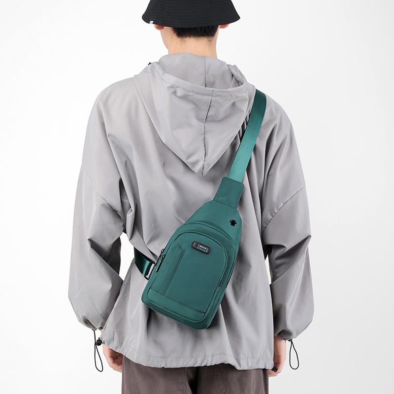 Túi Đeo Chéo Nylon Chống Thấm Nước Thời Trang Hàn Quốc Dành Cho Nam