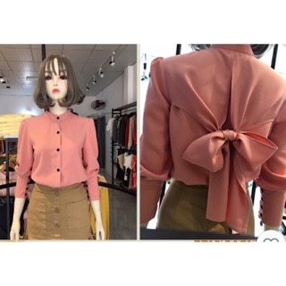 Áo sơ mi buộc nơ sau lưng - DV567