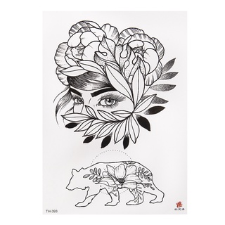 Sexy Flower Pattern Waterproof Durable Men and Women Tattoo Stickers/ Rose  Flower Adult Neck Arm Hands Temporary Tattoos | Shopee Việt Nam