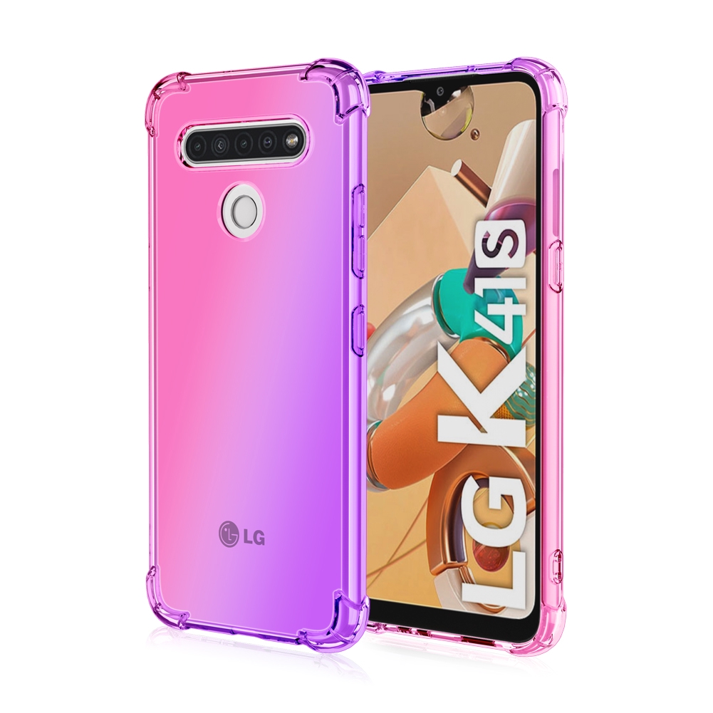 Bao Da Điện Thoại Màu gradient Cho lg k41s v60 thinq k61 k51 q51 stylo 5 6 k50 q60 k51s Ốp