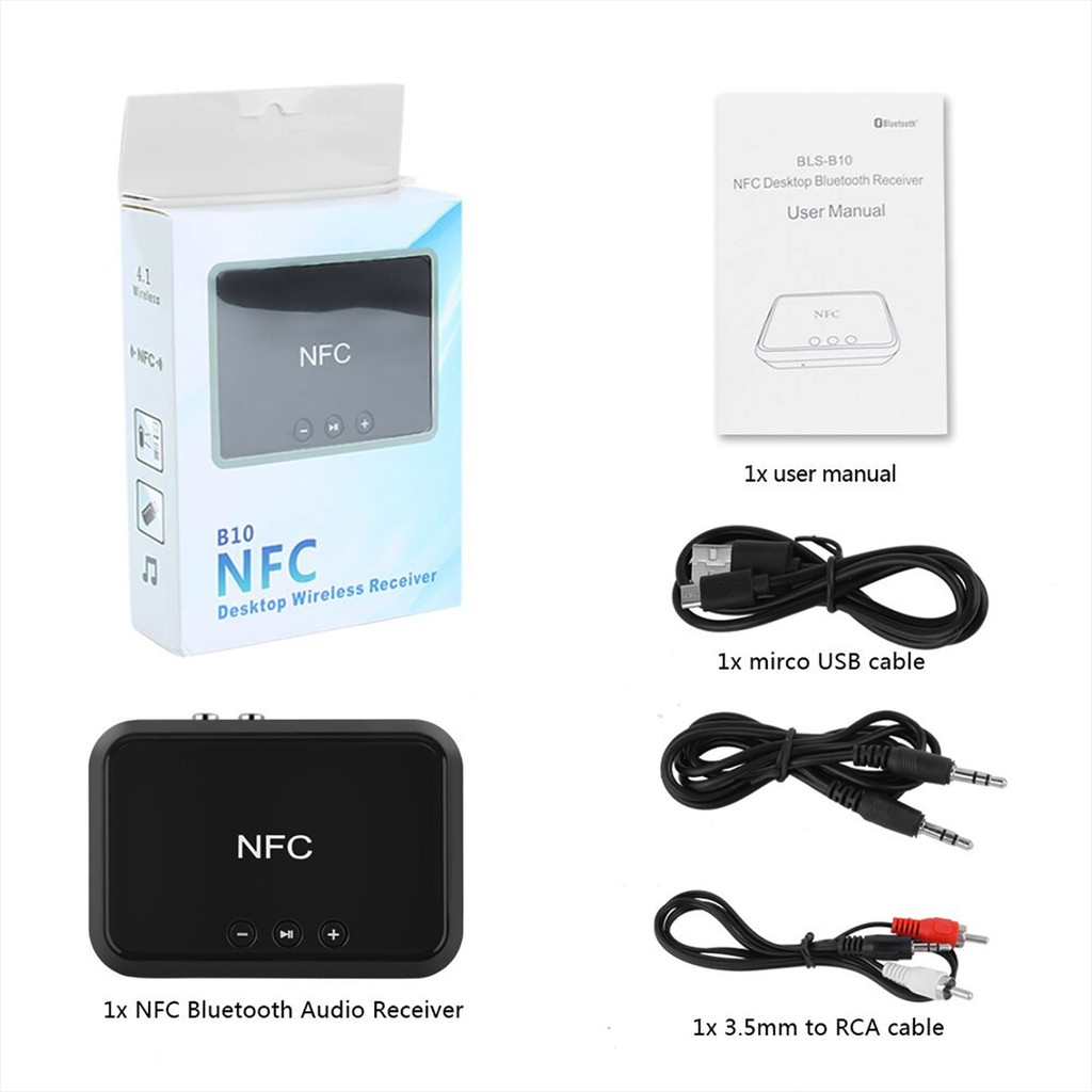  Thiết Bị Nhận Bluetooth 5.0 cho Loa, Tai nghe, Amply | Hỗ trợ kết nối NFC