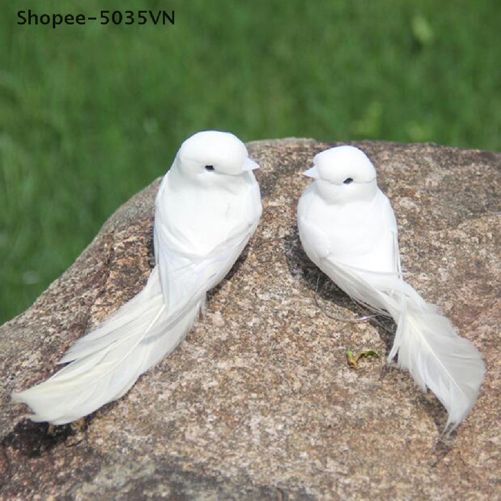 1 Chú Chim Giả mini Bằng Xốp Dùng Trang Trí