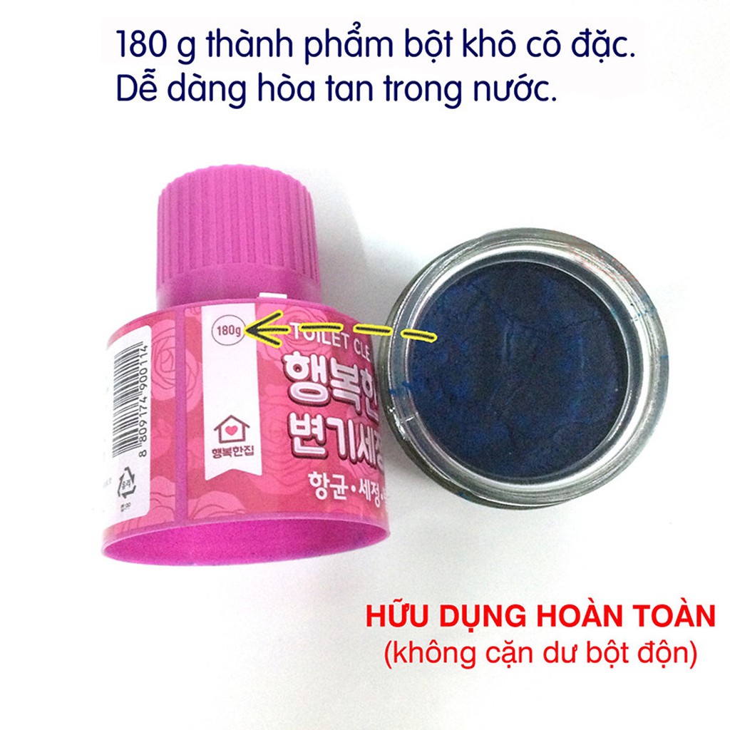 Chai Thả Bồn Cầu Hàn Quốc 180g 🏆 FREESHIP 🏆 Chai Thả Bồn Cầu Khử Mùi Diệt Khuẩn Giữ Trắng Sáng Men 🏆