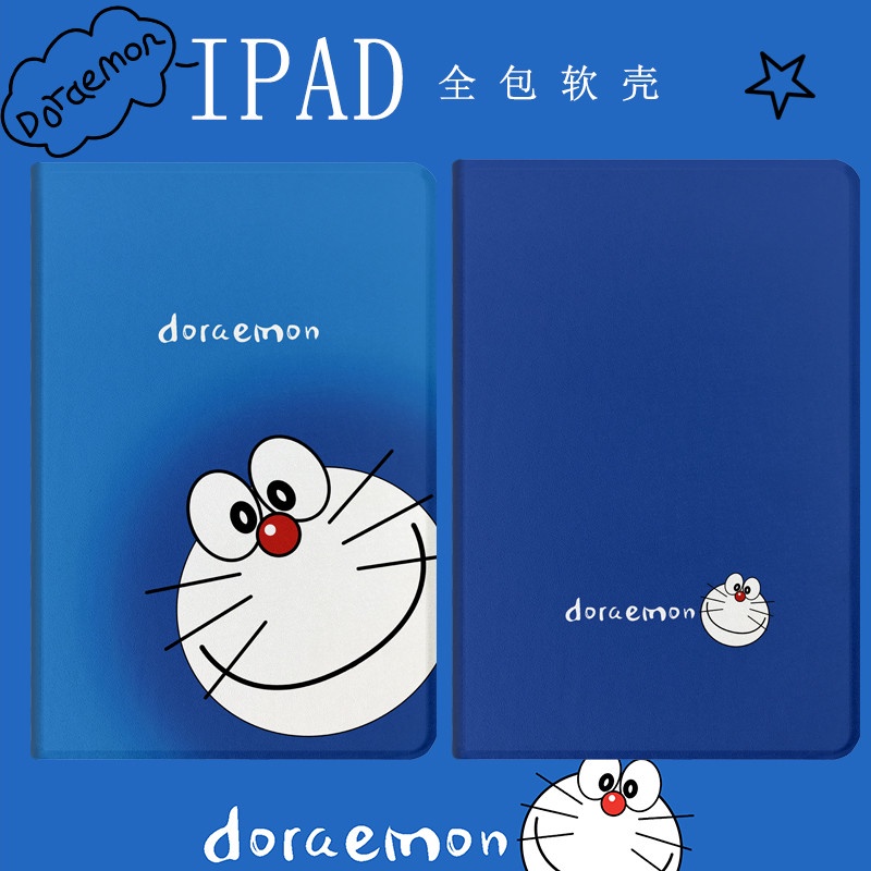 Ốp Máy Tính Bảng Da In Hoạt Hình Doraemon Cho Ipad 2018 pro2021 8th Generation Air432 Apple 11-inch 9.7 10.5 10.2 mini5/6 2020