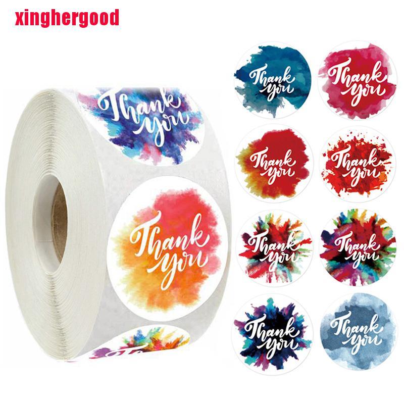 Set 500 Nhãn Dán In Chữ Thank You