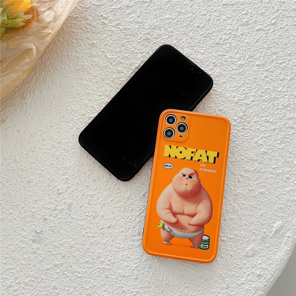 Ốp Điện Thoại Nhựa Mềm In Hình Cậu Bé Màu Cam Cho iPhone14 13 12 mini 11 PRO MAX 6 / 6s 7 / 8plus SE2 X / XS XR XSMAX #Hg3994