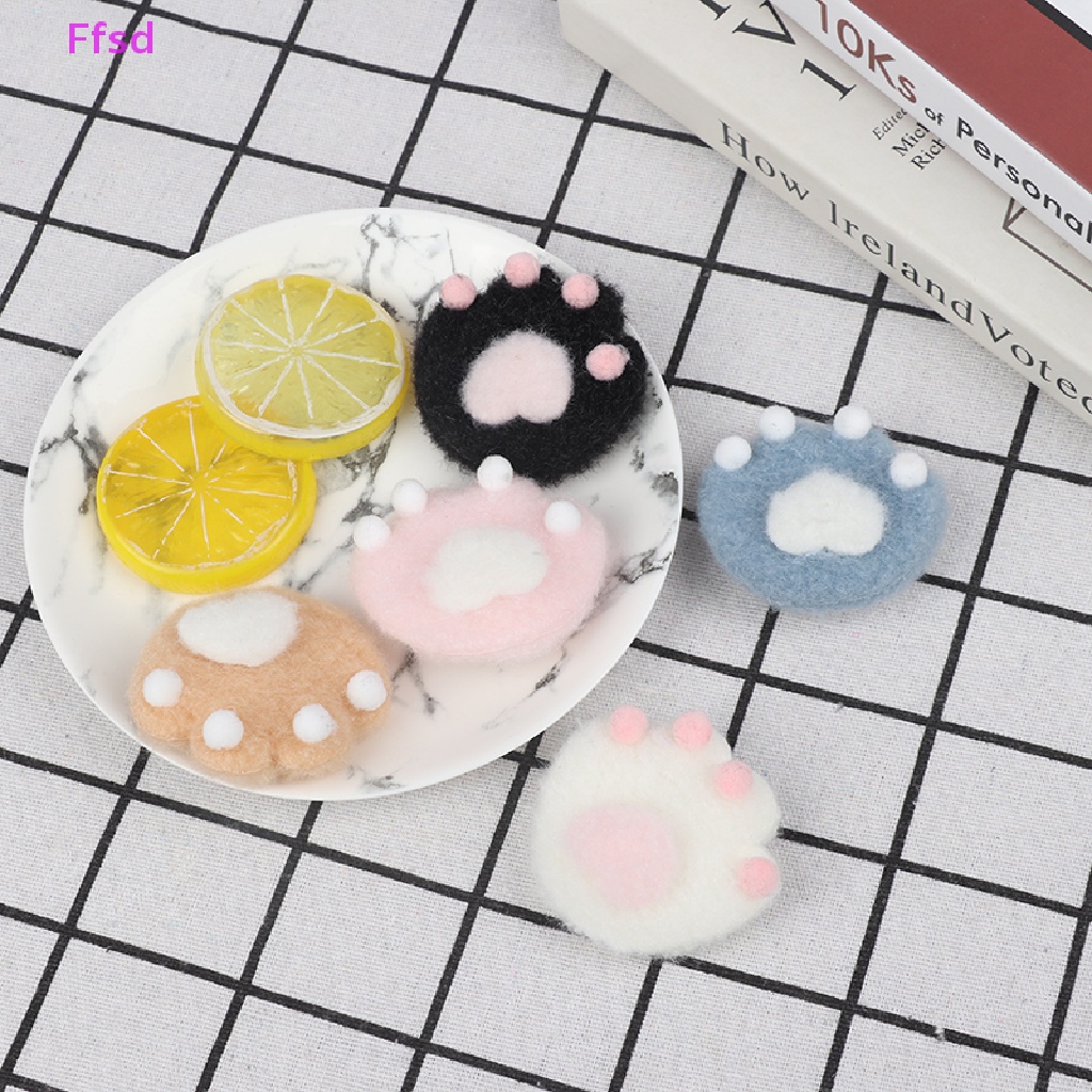 {Ffsd} Set 2 Ghim Cài Ba Lô / Túi Xách / Ba Lô / Quần Áo Hình Móng Mèo Hoạt Hình Bằng