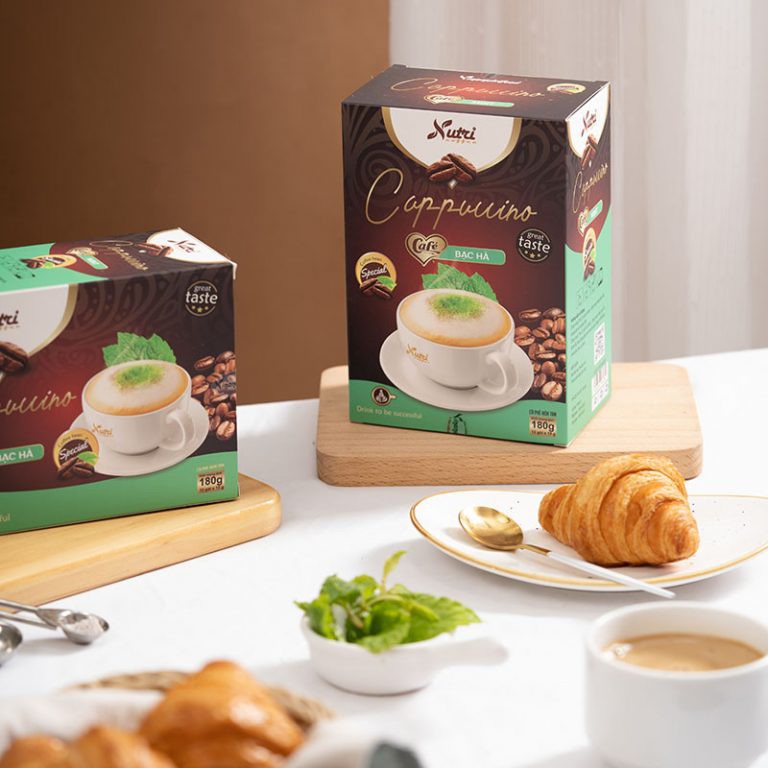 Cà phê hòa tan Capuchino bạc hà Vinanutrifood đem lại cho người uống hương vị thơm ngon mới lạ