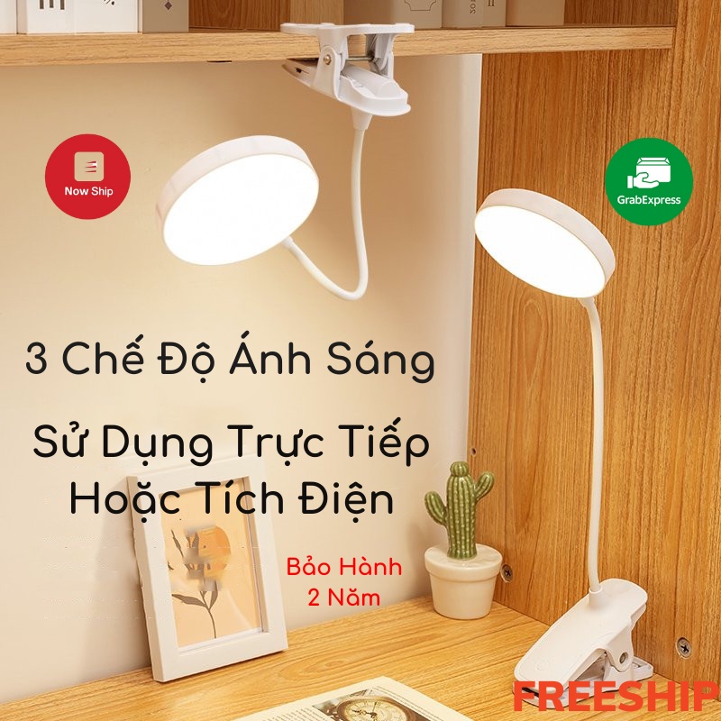 Đèn Kẹp Bàn Học, Đèn Bàn Học, Làm Việc 3 Chế Độ Ánh Sáng
