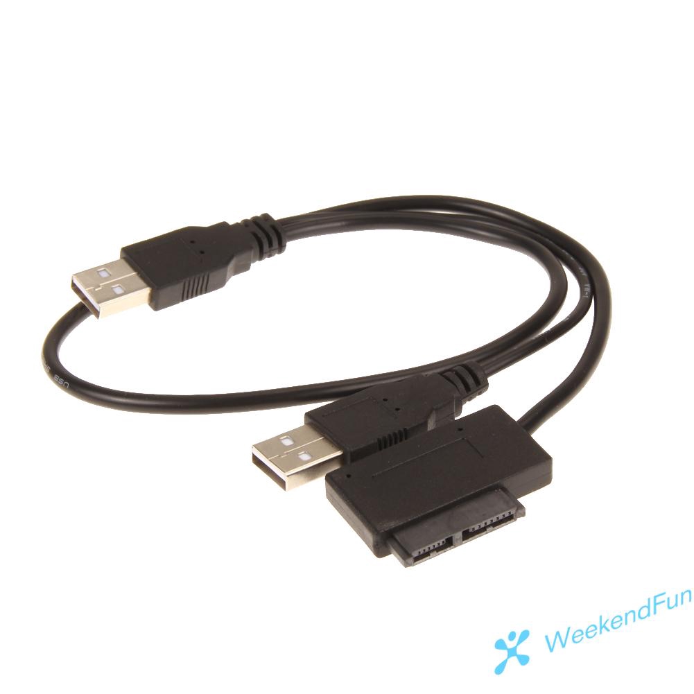 Cáp Chuyển Đổi Usb 2.0 Sang 7+6 13pin Cho Ổ Cứng Sata Cd/Dvd