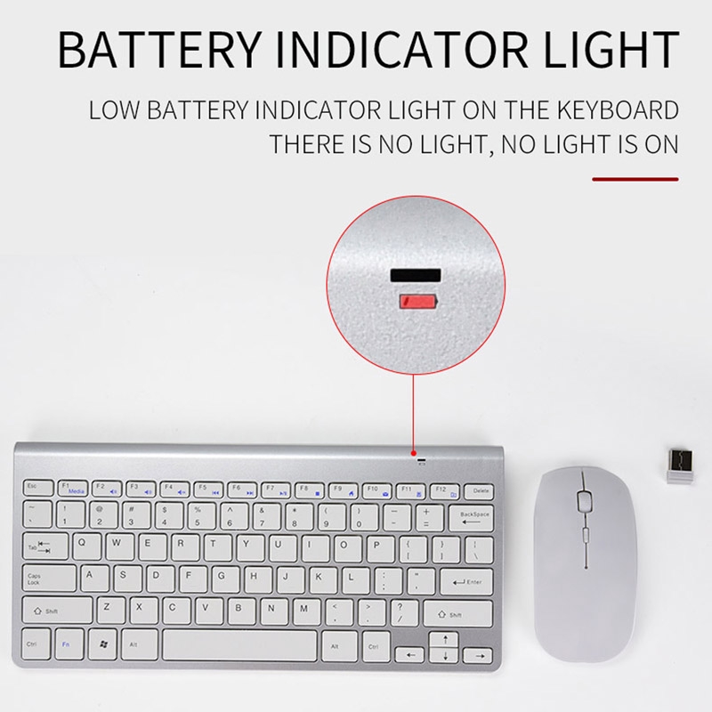 Bộ Bàn Phím + Chuột Không Dây 2.4ghz Cho Pc Mac Laptop Tablet | BigBuy360 - bigbuy360.vn