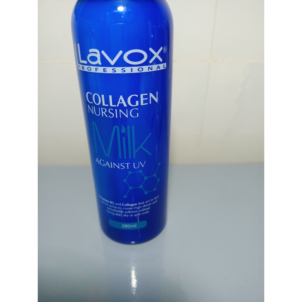 Xịt dưỡng xanh phục hồi tóc collagen Lavox