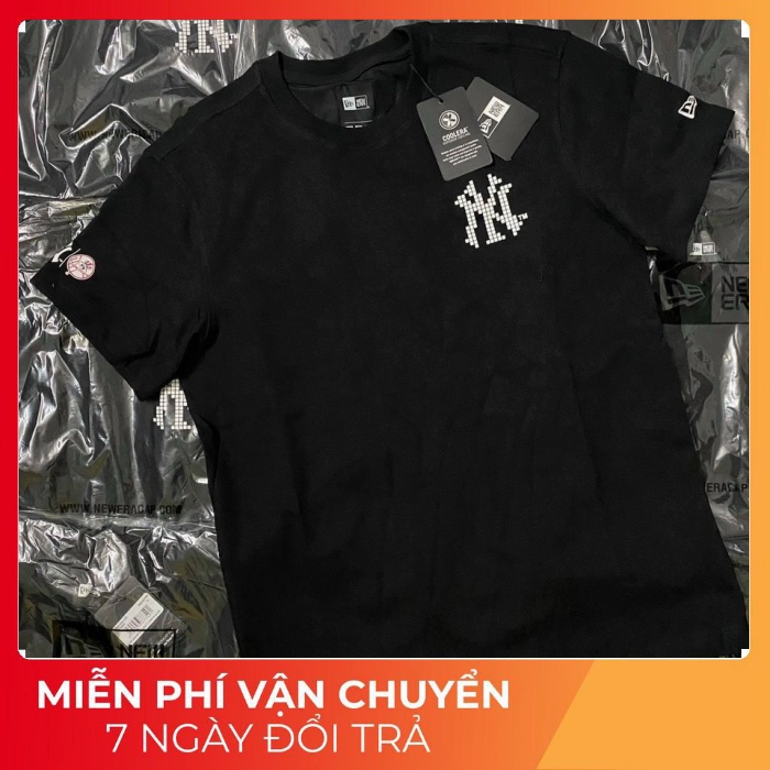 Áo thun New era AP LEAGUE 8BIT LOGO T 12 NEYYA Đen