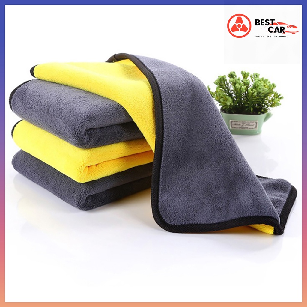 Khăn Lau Xe Hơi Ô Tô Cao Cấp Gia Dụng Đa Năng Siêu Thấm Microfiber, Không rụng lông