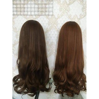 TÓC GIẢ CAO CẤP CẢ ĐẦU XOĂN NHẸ
