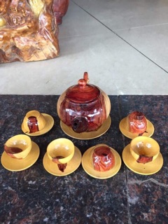 Bình trà gỗ Hương