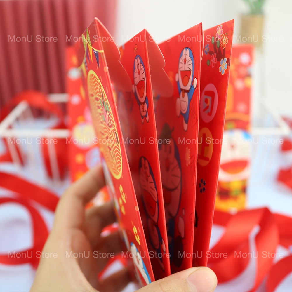 SET 6 bao lì xì DORAEMON DOREMON size lớn dễ thương cute MON0108 TooYoo