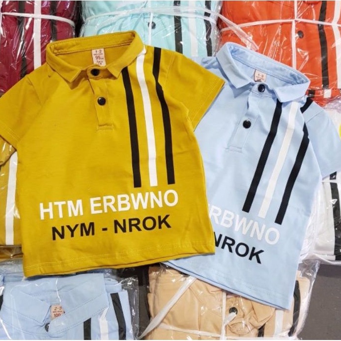 POLO BÉ TRAI {15-25kg} Áo phông có cổ cộc tay bé trai size nhí nhỡ (loại đẹp)