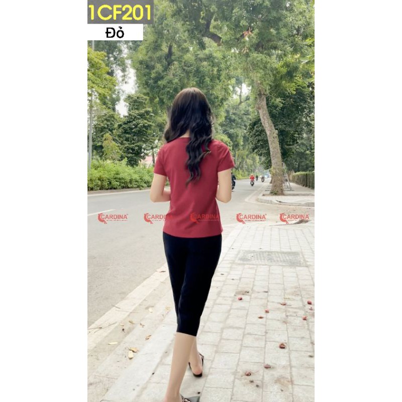 Đồ bộ mặc nhà CARDINA chất Cotton cao cấp áo cộc tay quần ngố kiểu dáng trẻ trung năng động.