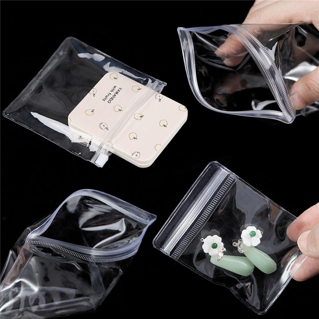 DANILO Túi Đựng Đồ Bằng PVC Trong Suốt Chống Nước Có Khóa Lồi Tiện Dụng