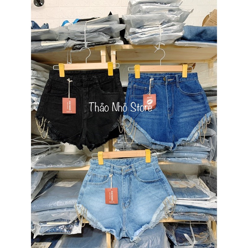 quần short dây xích